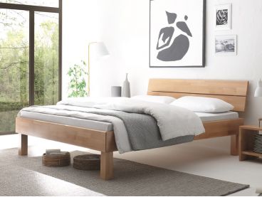 Cadre de lit avec tête de lit 200x200 cm bois ma…