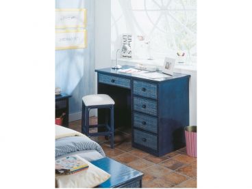 Tabouret Caceres bleu