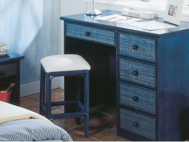 Tabouret Caceres bleu