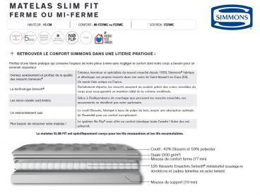 Matelas Slim Fit