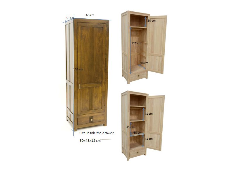 Armoire En Bois Massif - Chêne, Hêtre, Hévéa, épicéa - Meuble De ...