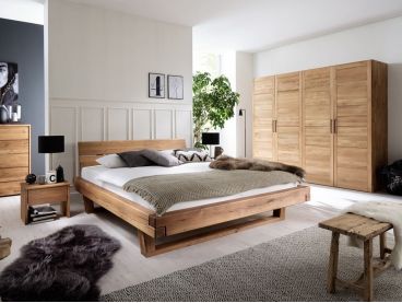 Armoire Léo 6 en chêne massif haut de gamme, meuble pour la chambre. Le  Monde du Lit